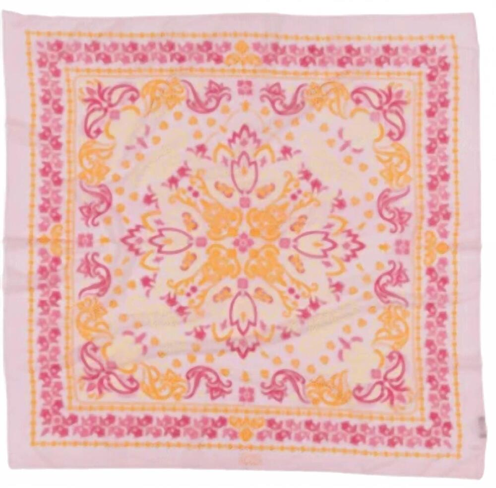 NEW MAISON LECOMTE FLAMENT women's noirmoutier cotton scarf in pink